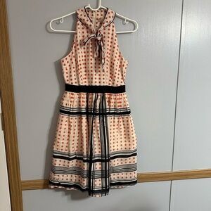 Maeve Old Money Vibes Polkadot Halter Dress Size 0